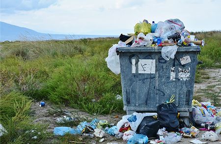 Plastic wastes at tourist destinations in Indonesia
