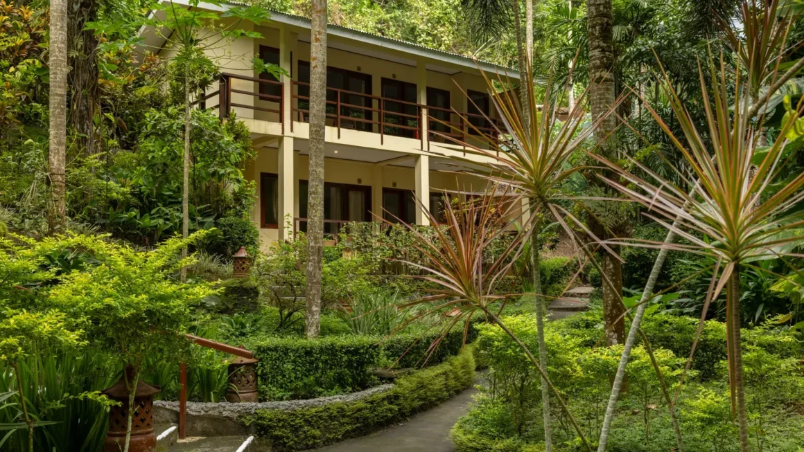 A room with Garden view from Lembeh Resort.
